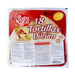 10" POCO LOCO  TORTILLAS  Wraps 6x18 pcs