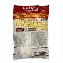 Lutosa Belgian Coated Skin 0n Fries 4x2.5k
