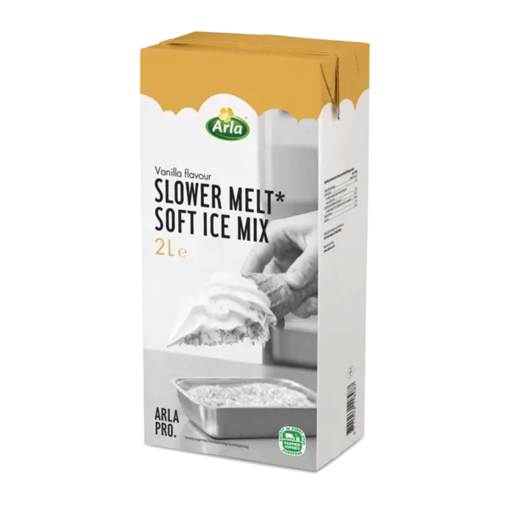 Arla Slow Melt Ice Cream Mix 6x2ltr