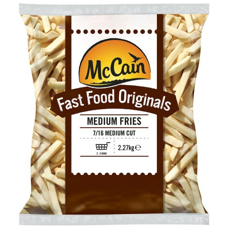 McCain 7/16 Fast Food Medium Fries 4x2.27k