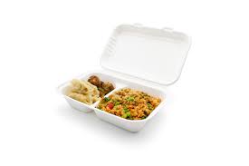 MP2 2 Compartent Bagasse Meal Box 200pcs