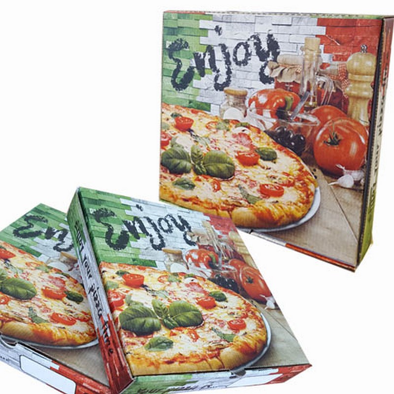 9"  F/COLOUR PIZZA BOXES 90PCS